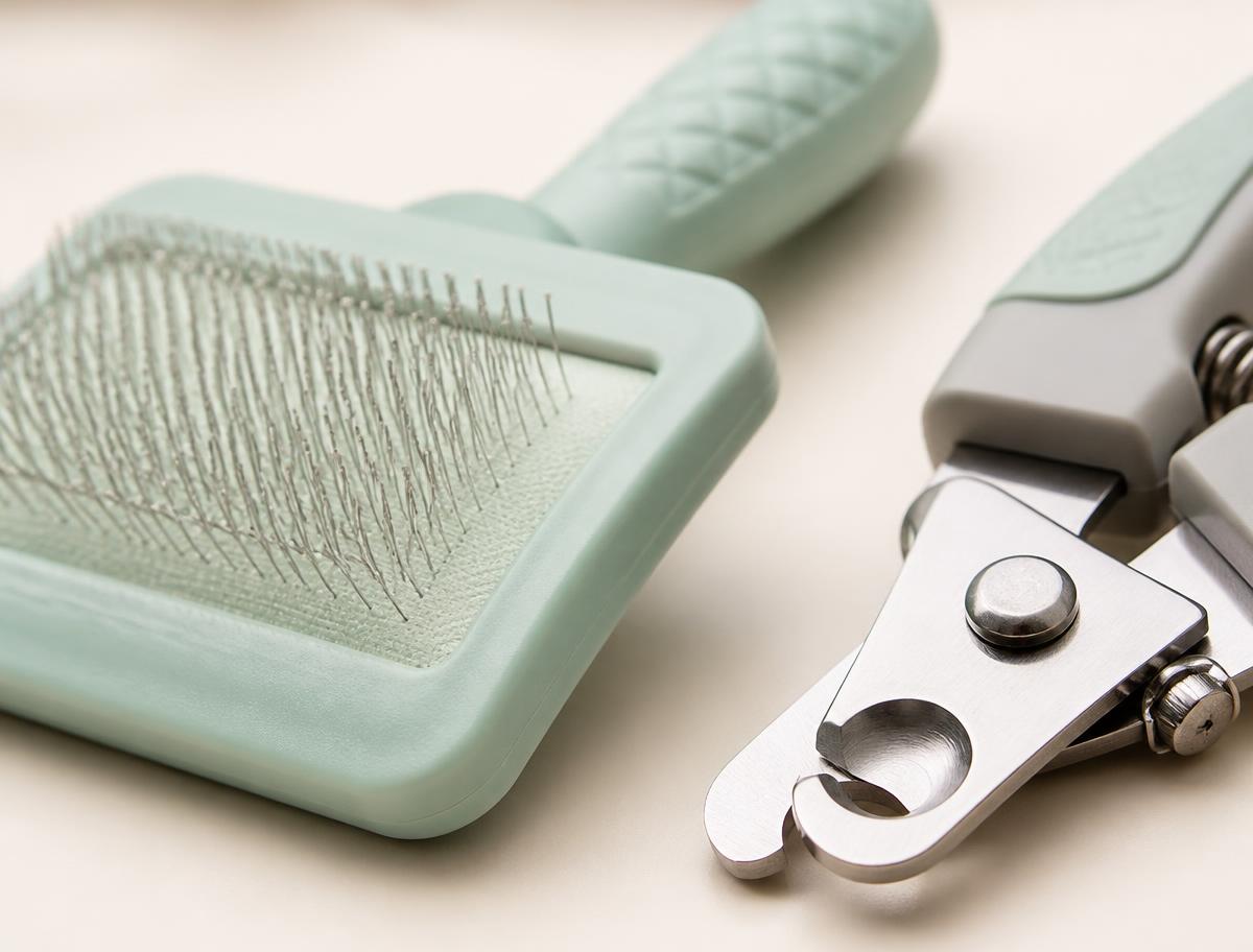 2-in-1 soft & hard slicker brush